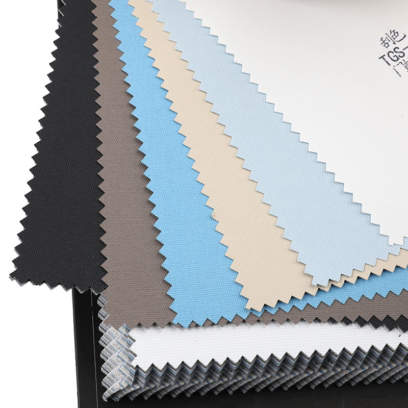 TGS 300cm Cumhdach Dath Dúbailte Fabraic Dall Roller Leath-dubh Amach